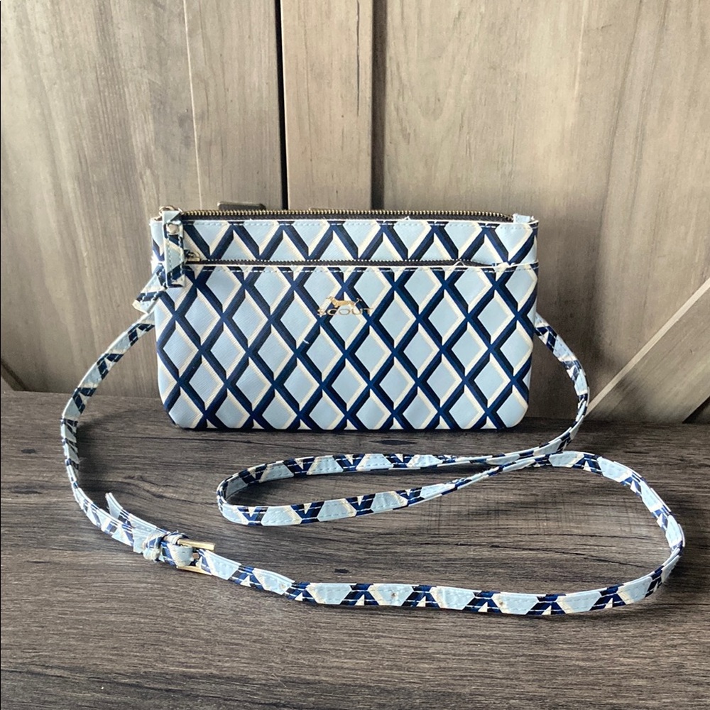 Scout Stylish Blue and White Crossbody Bag